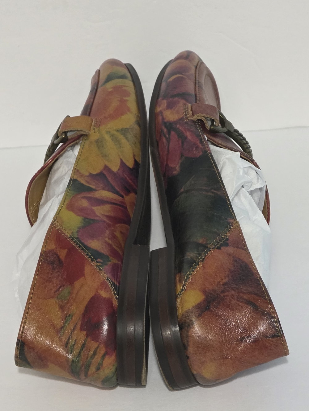 Patricia Nash Multicolor Leather Moccasin Loafers - Picture 5 of 9